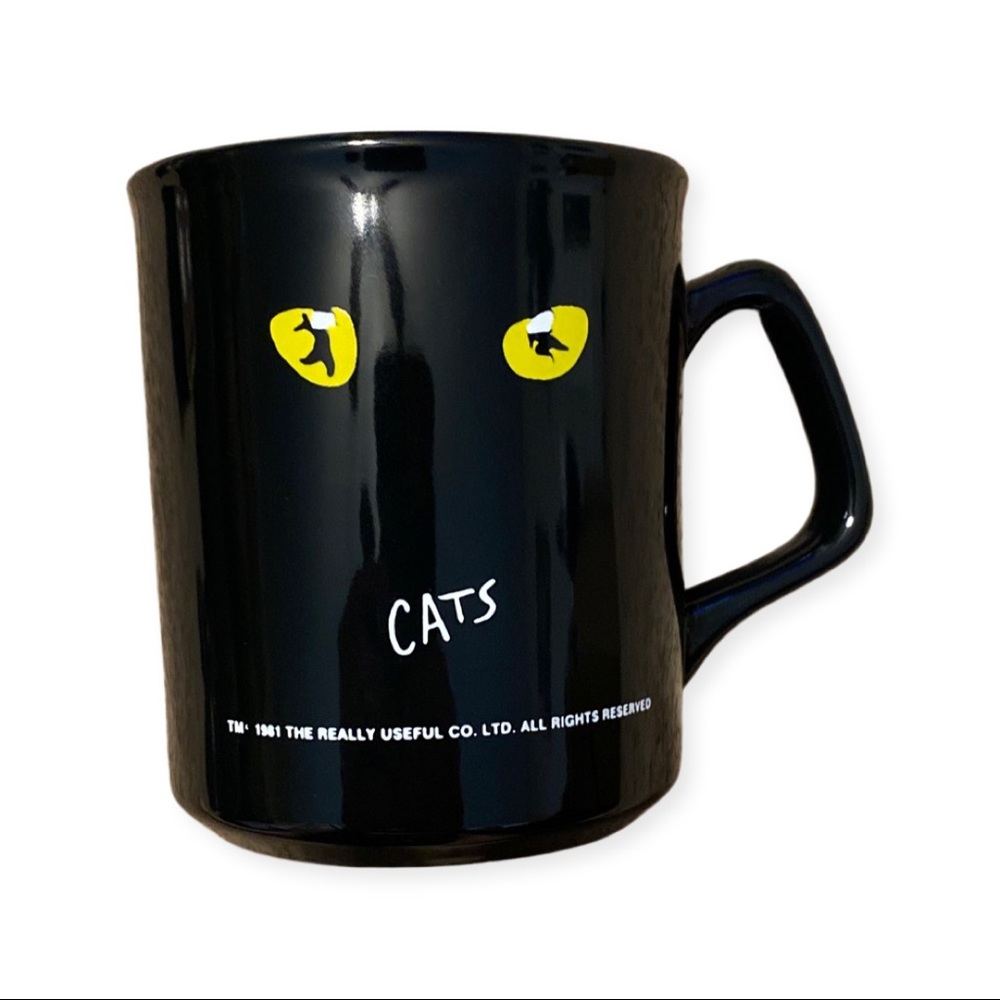 Vintage 1981 “CATS” broadway mug musicals cat eyes New York